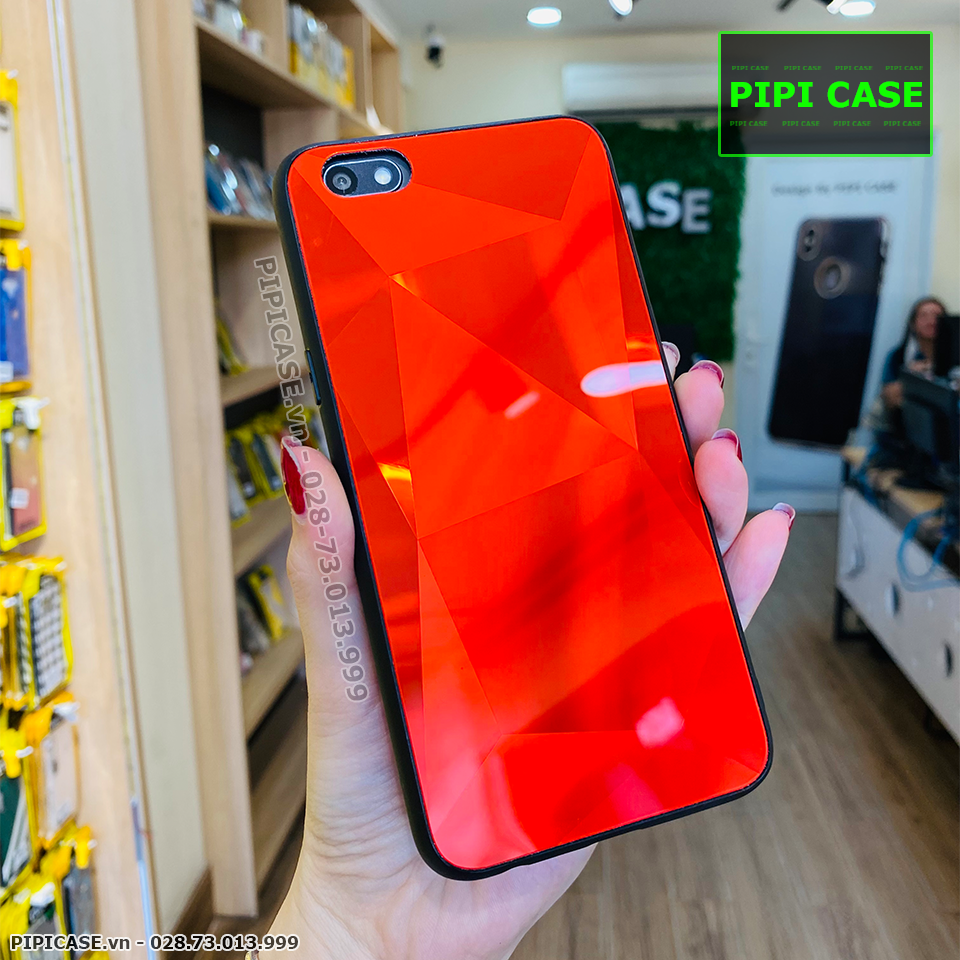 Ốp Lưng Oppo F3 - Kim Cương 6D - Đỏ_thumbnail_1