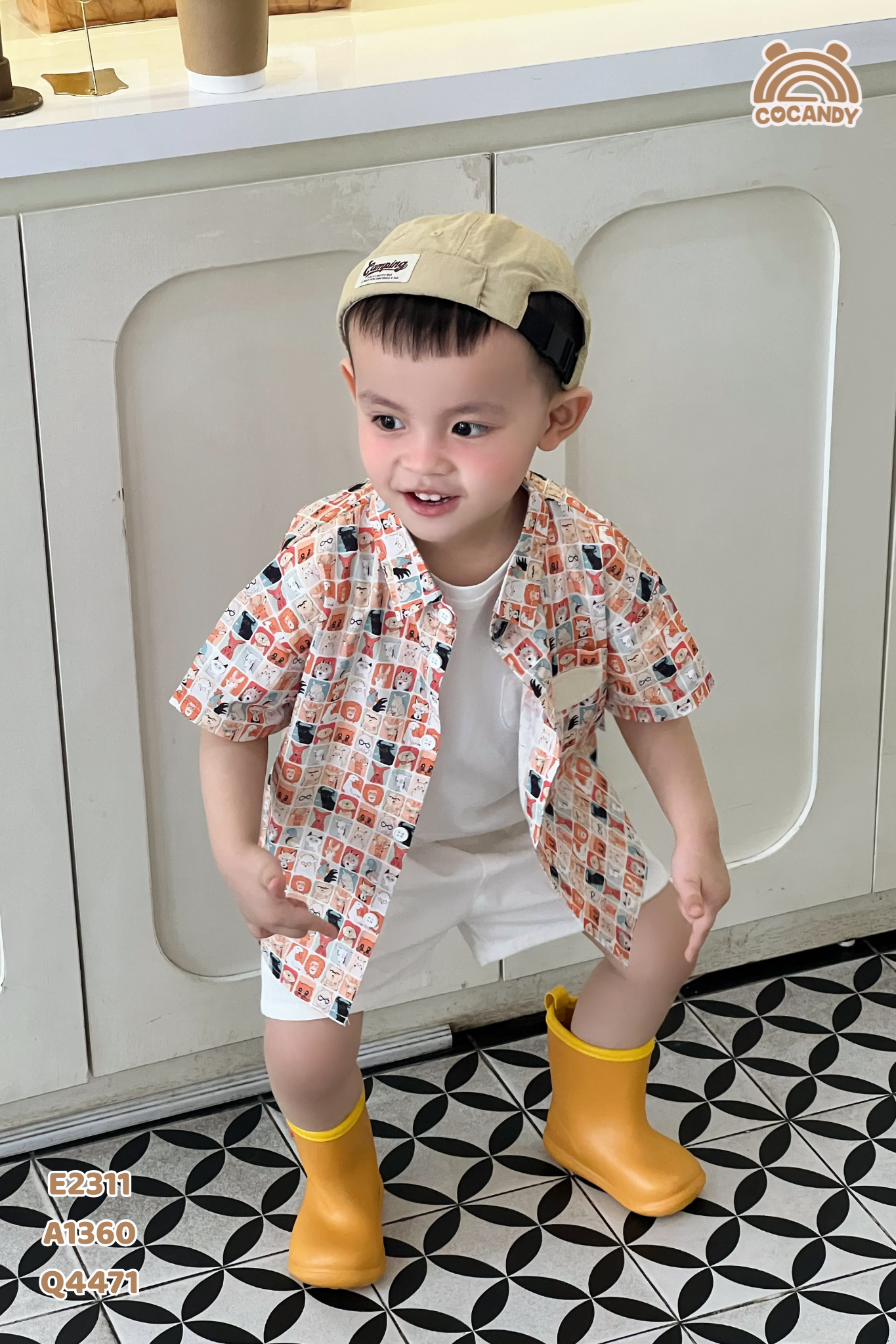 Áo cộc sơ mi CAM thế giới động vật_thumbnail_3
