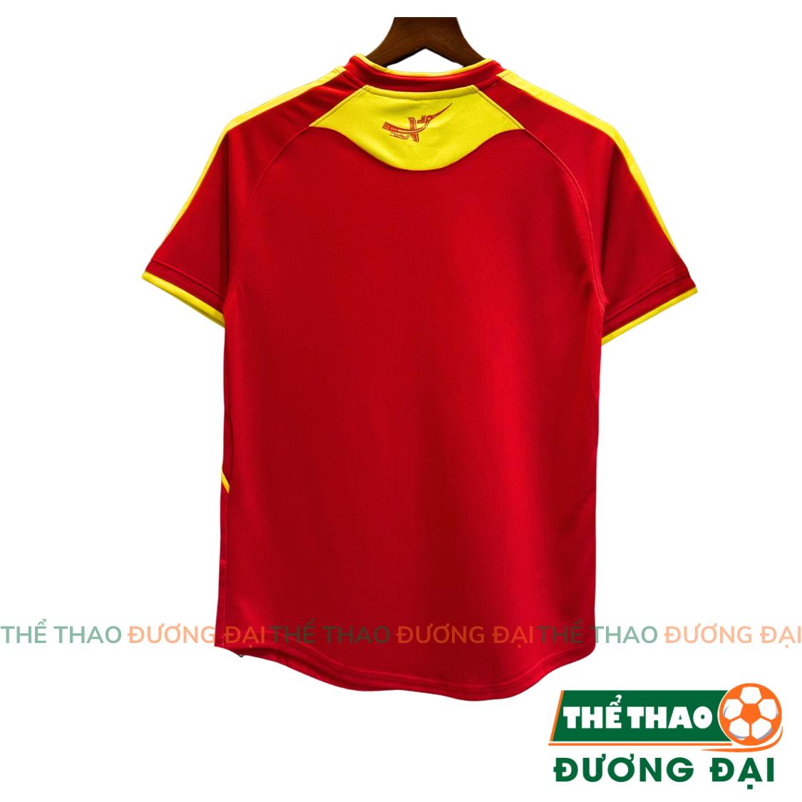 Quần Áo Bóng Đá ĐT Việt Nam Đỏ Fanmade Thun Mè Thoáng Khí Thể Thao Đương Đại_thumbnail_1