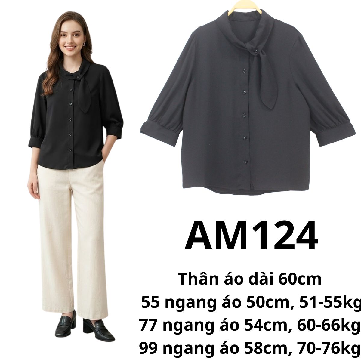 AM124 - Áo sơ mi Hàn