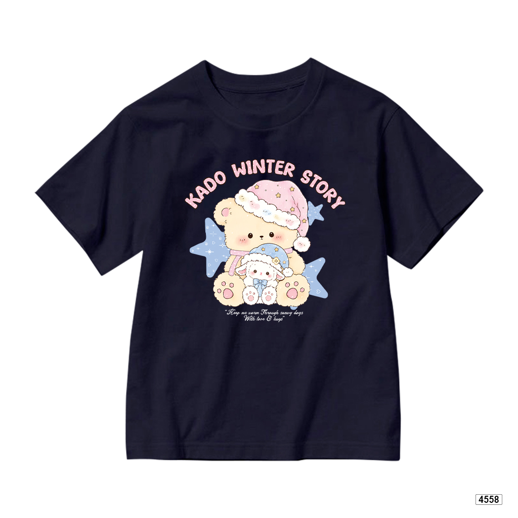 Áo thun bé gái form rộng gấu pastel Kado 4558_thumbnail_12