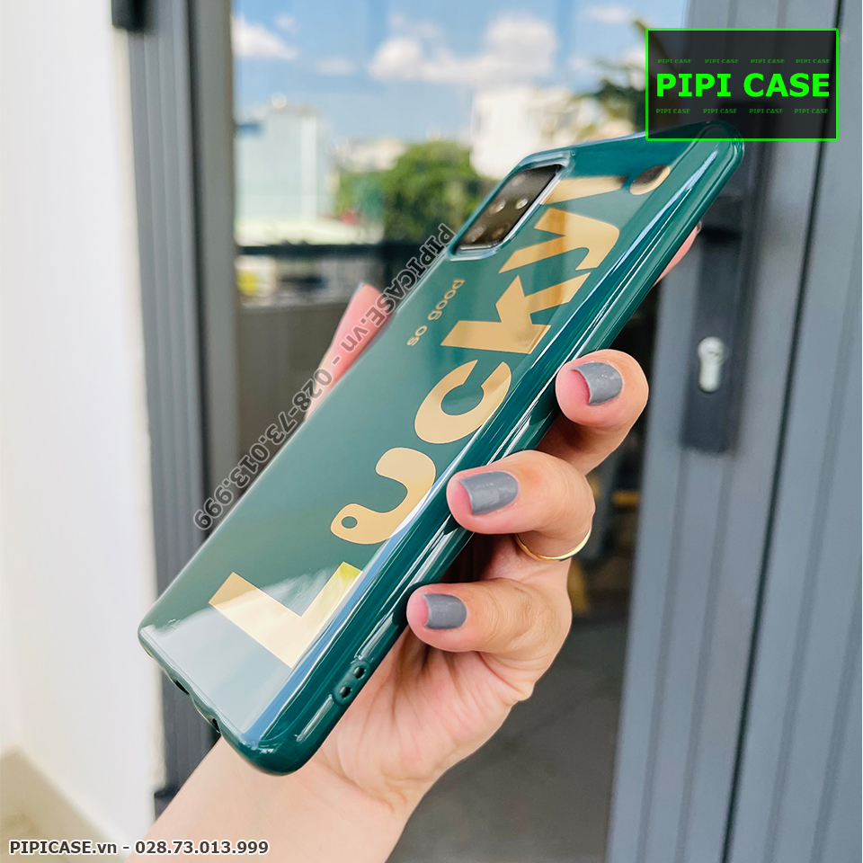 Ốp Lưng Samsung A71 - Lucky - Xanh Lá_thumbnail_3