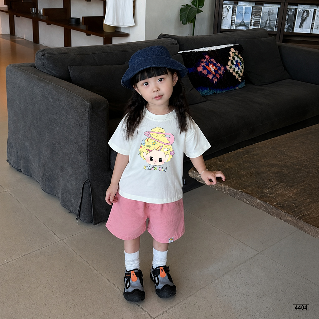 Áo thun bé gái form rộng little hairpin cổ tròn Kado 4404_thumbnail_3