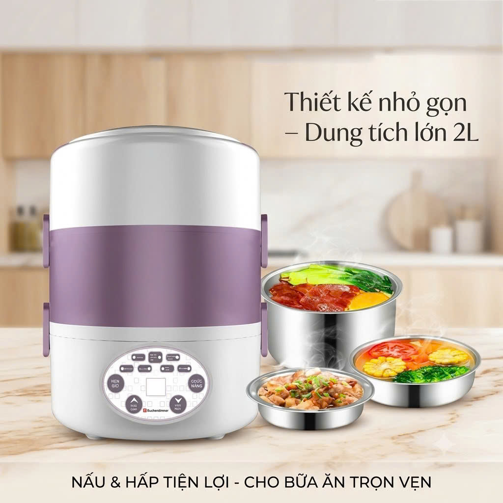 Hộp Cơm Điện Đa Năng Kuchenzimmer 2L_thumbnail_2