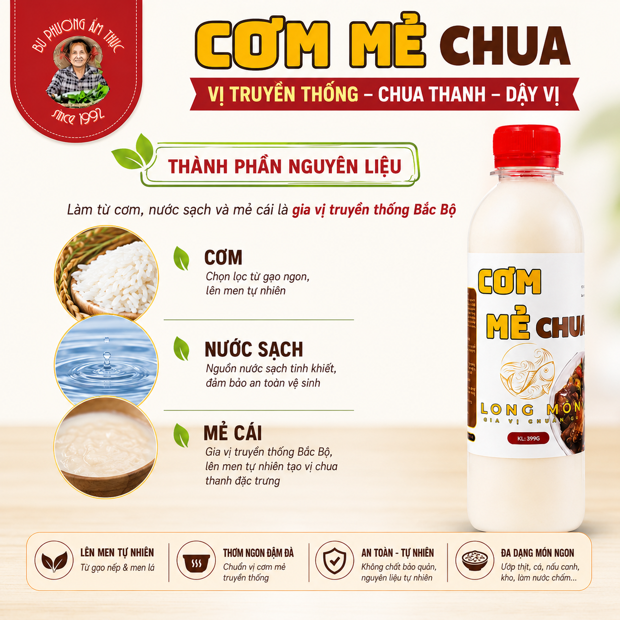 Combo 2 Chai Cơm Mẻ Chua Bu Phương 399G – Nấu Giả Cầy - BP16-2_thumbnail_8