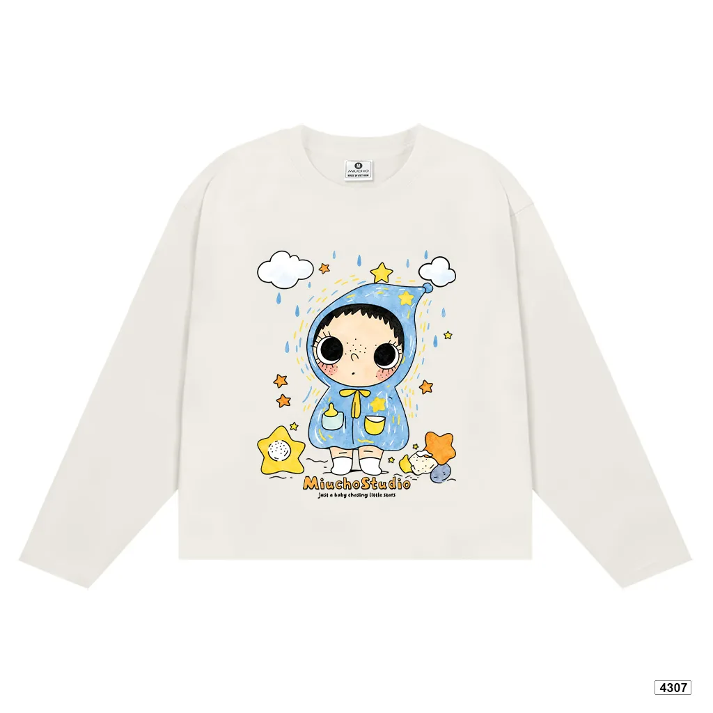 Áo thun tay dài unisex form boxy Miucho 4307_thumbnail_9