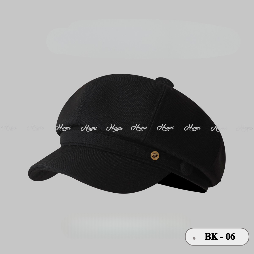 MŨ BAKER NỮ KAKI CAO CẤP (BK06 ĐEN)_thumbnail_6