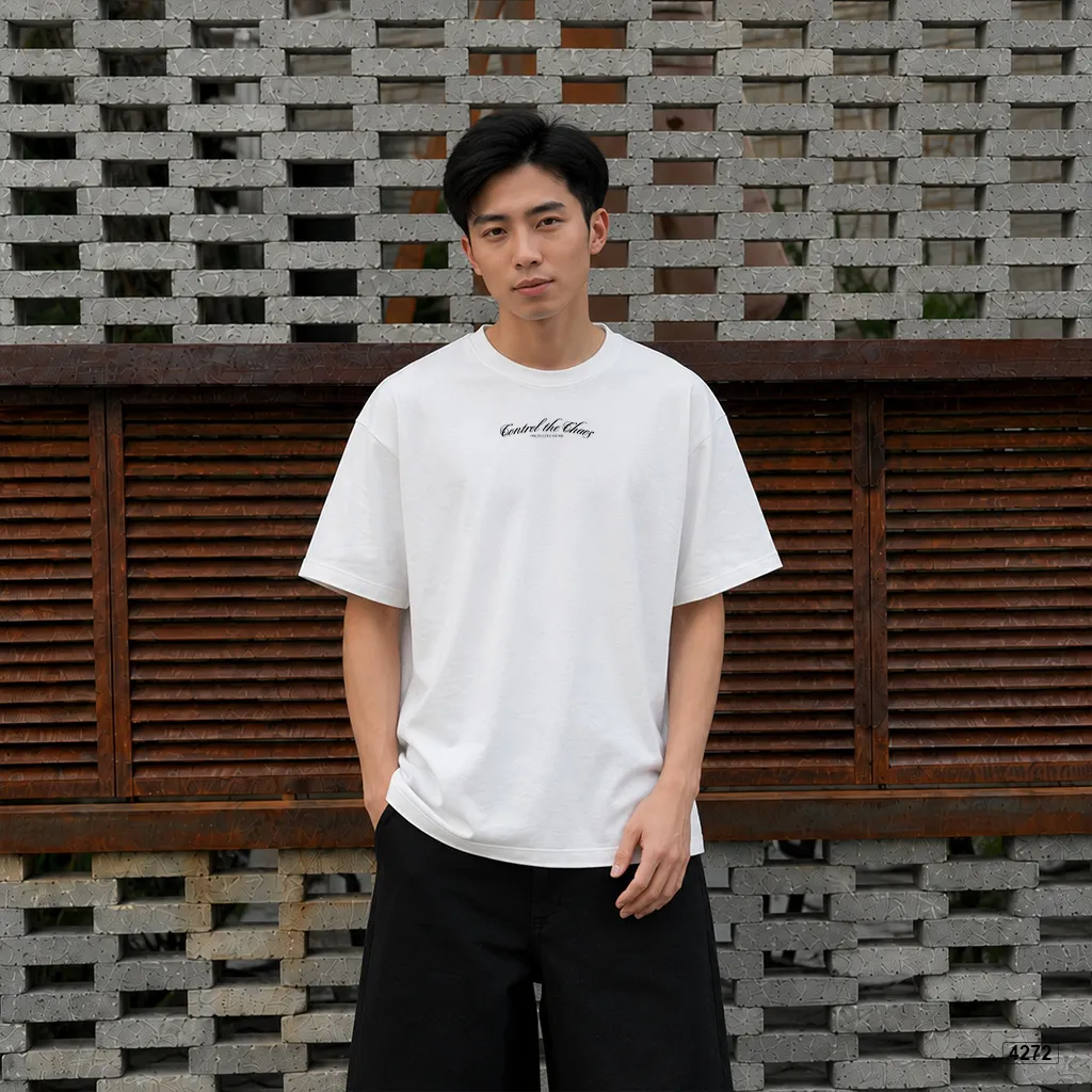 Áo thun unisex form rộng phong cách đường phố Polux 4272_thumbnail_2