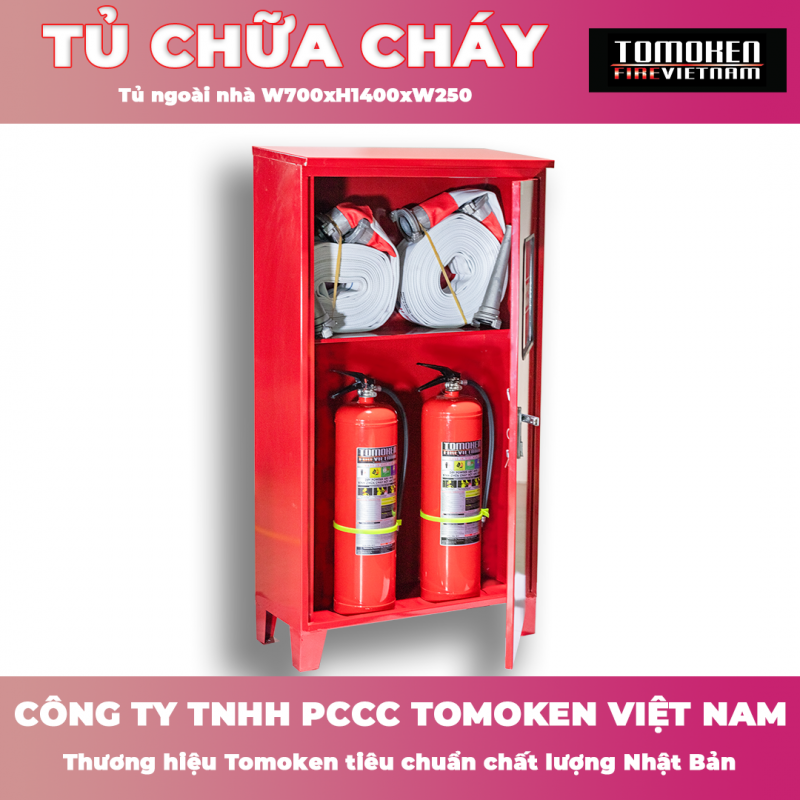Tủ chữa cháy ngoài nhà Tomoken TMK-NN1400-1.2