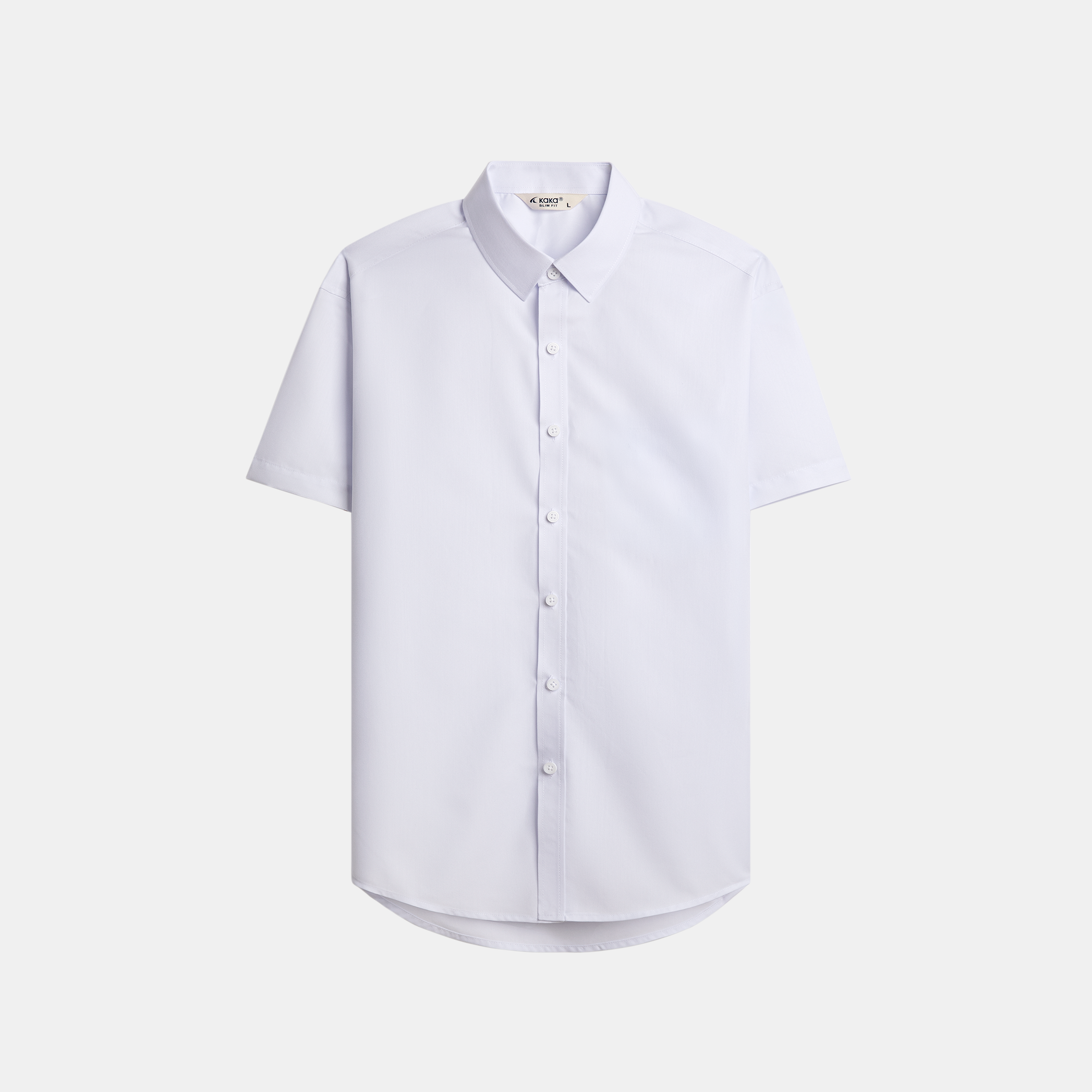 Áo Sơ Mi Nam Trắng Trơn S49 - Form Slimfit - Vải Bamboo