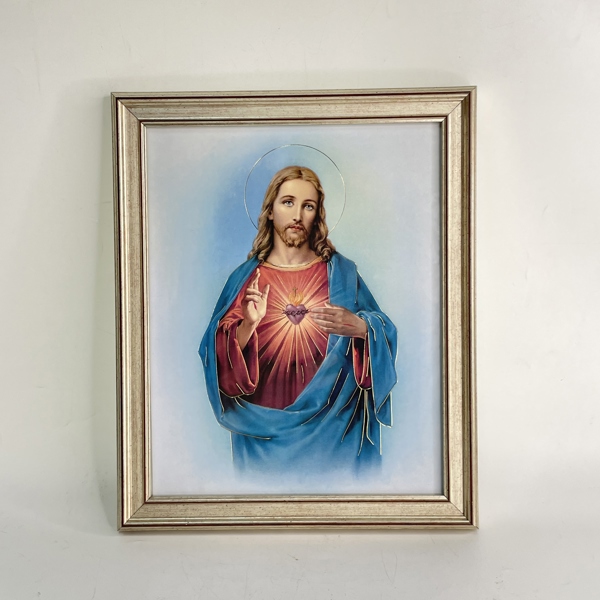 Tranh Chúa trái tim 25x30cm (20x25cm) italia cao cấp