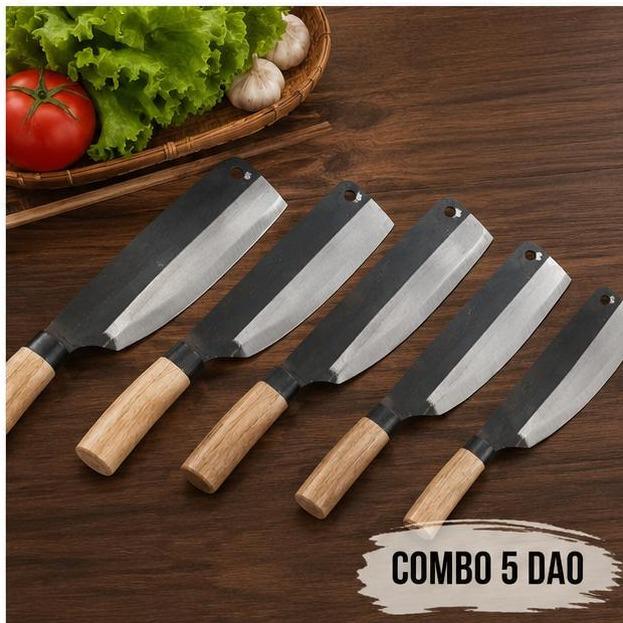 Dao mới rèn thủ công - Dao chui - thép đen siêu bén - cỡ trung_thumbnail_3