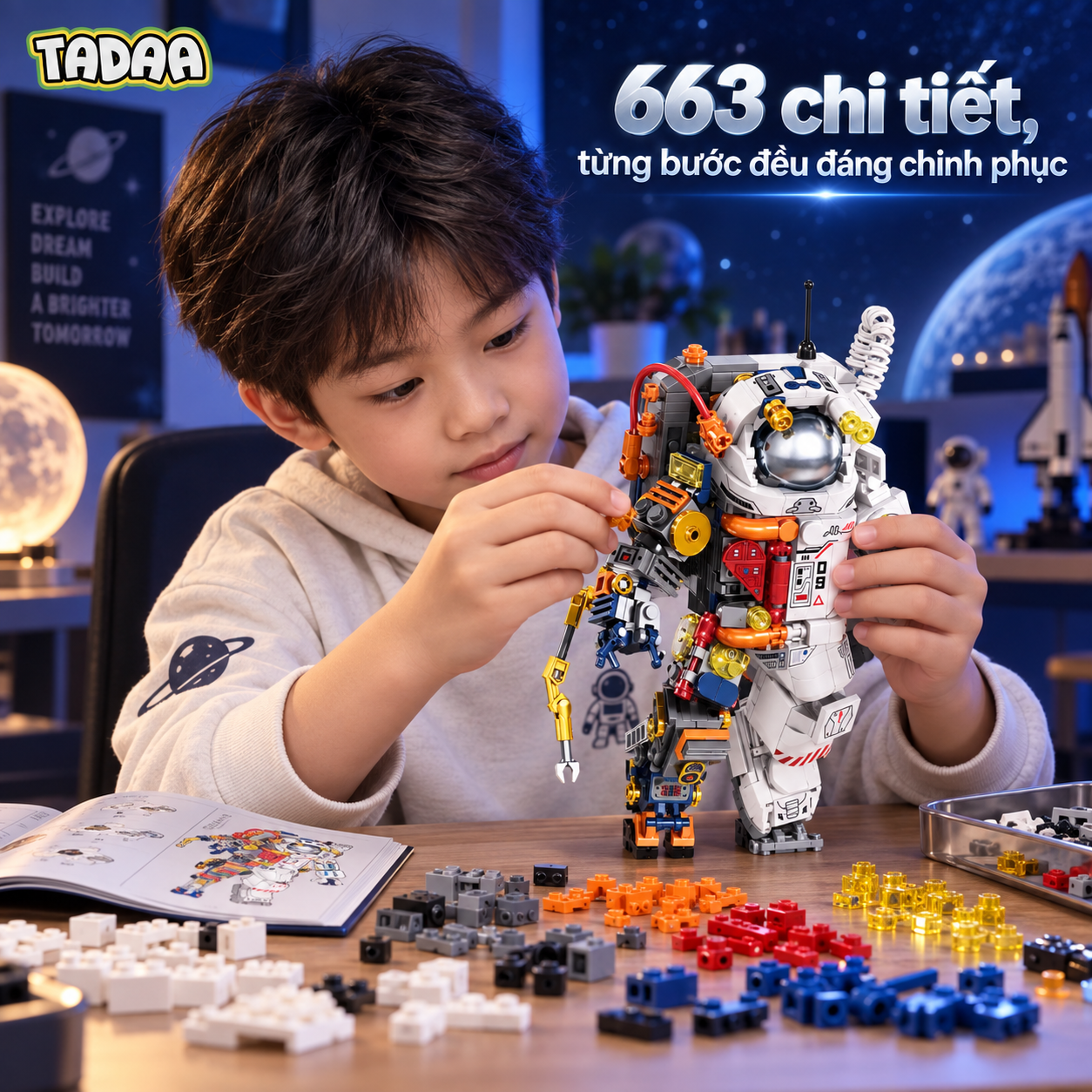 Bộ xếp hình Phi Hành Gia Space Odyssey 663 chi tiết – Khám Phá Vũ Trụ_thumbnail_2