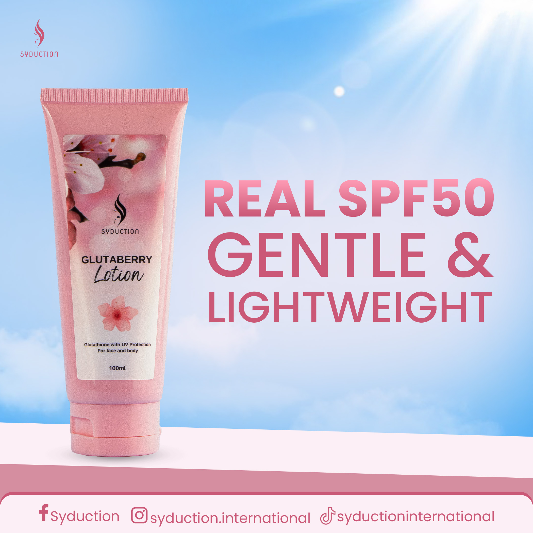 Glutaberry Lotion Whitening Sunscreen (100ml)_thumbnail_2