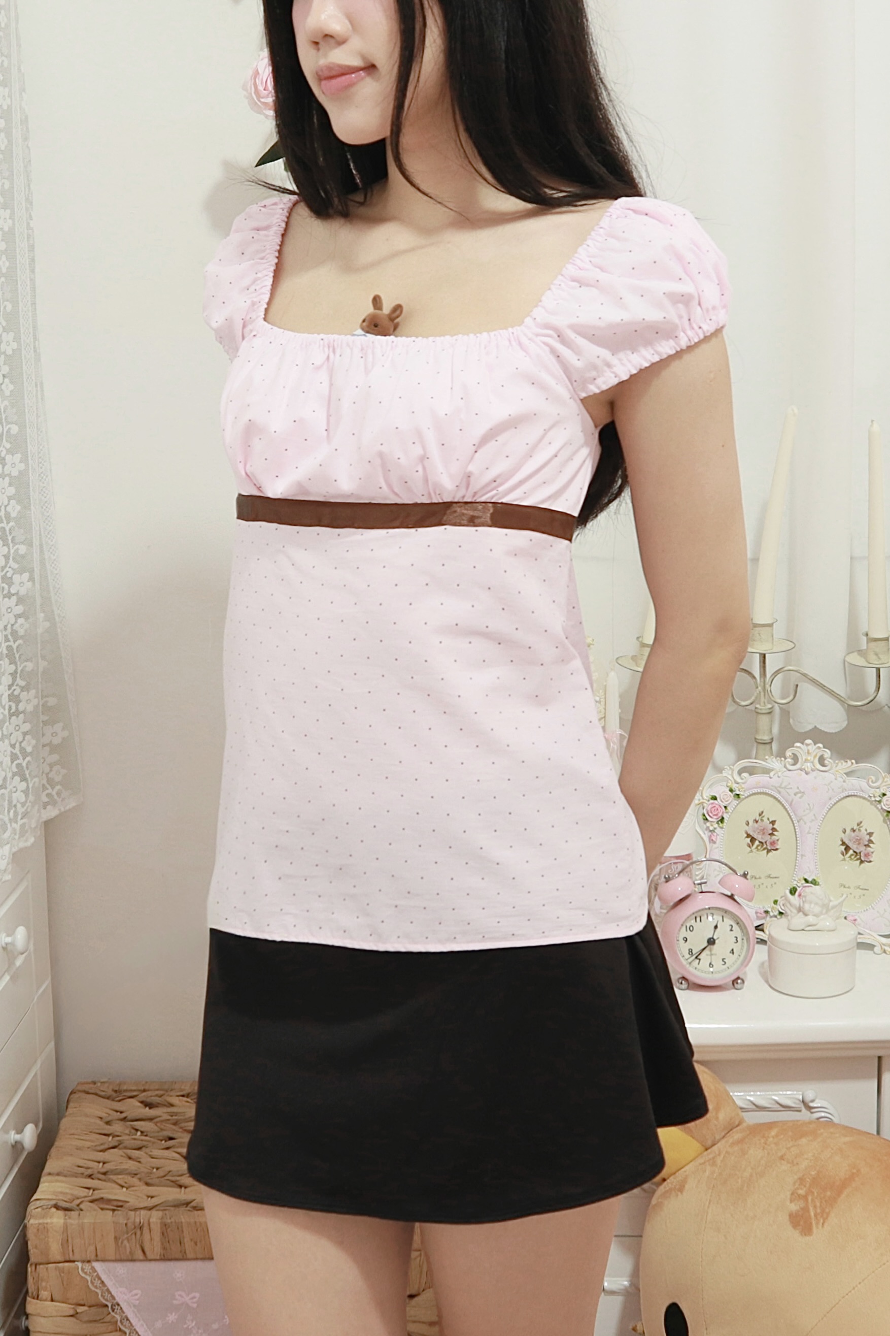 HANDMADE BABYDOLL TOP (LƯNG CỘT NƠ)_thumbnail_8