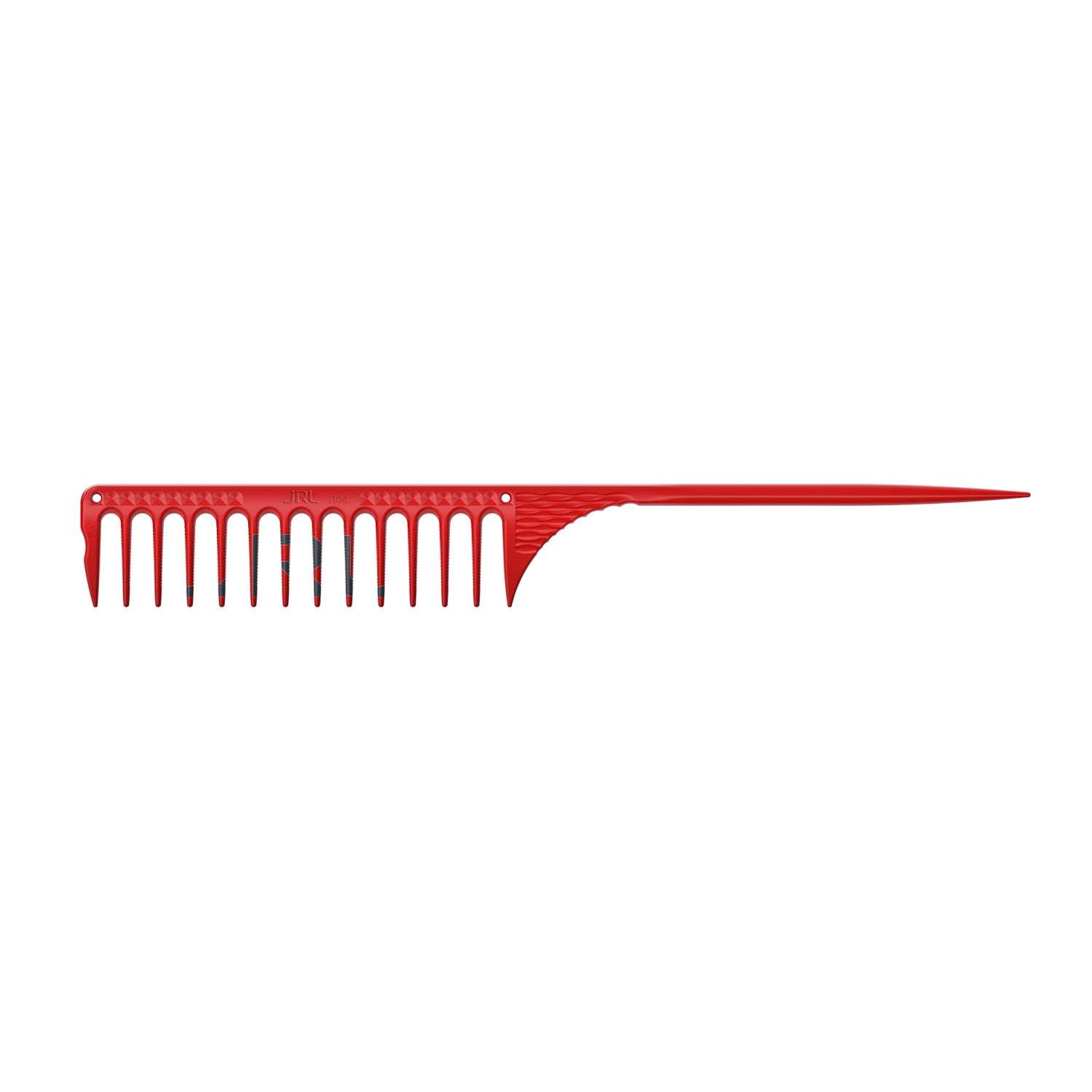Lược Đuôi Răng Thưa JRL Wide Tooth Tail Comb 9.8" - Đỏ