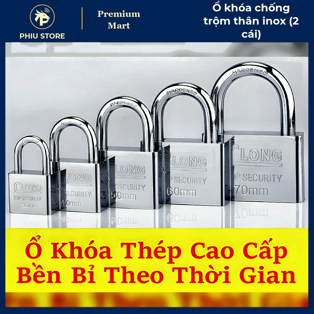 Ổ Khóa Chống Cắt - Ổ Khóa Chống Trộm Thân Inox (2 Cái), Ổ Khóa Chống Trộm Chống Cắt - PHIU STORE_thumbnail_3