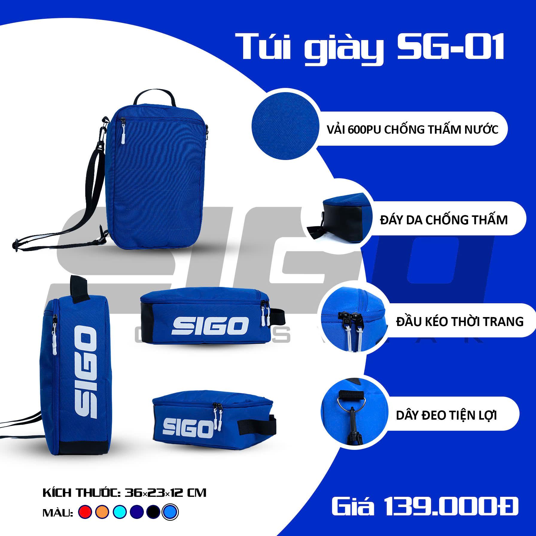 Túi Đựng Giày Hộp Sigo SG01 Kiểu Dáng Năng Động Chống Nước Nhẹ Thể Thao Đương Đại_thumbnail_1