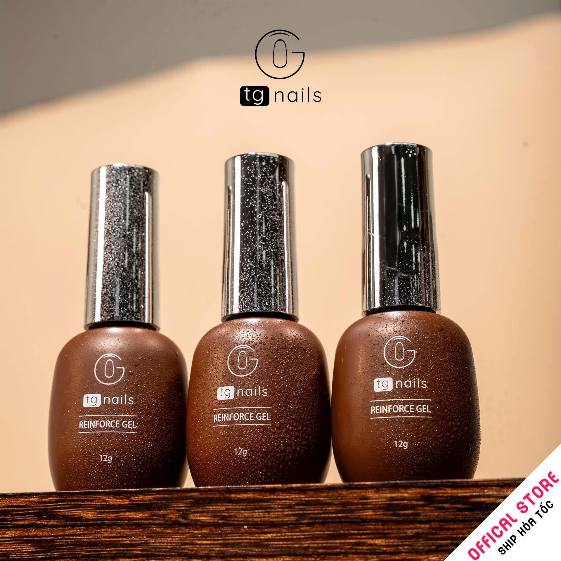 Cứng móng TG NAILS, Khối lượng tịnh: 12g. Nhãn hàng: TG NAILS - GEL Cứng Móng