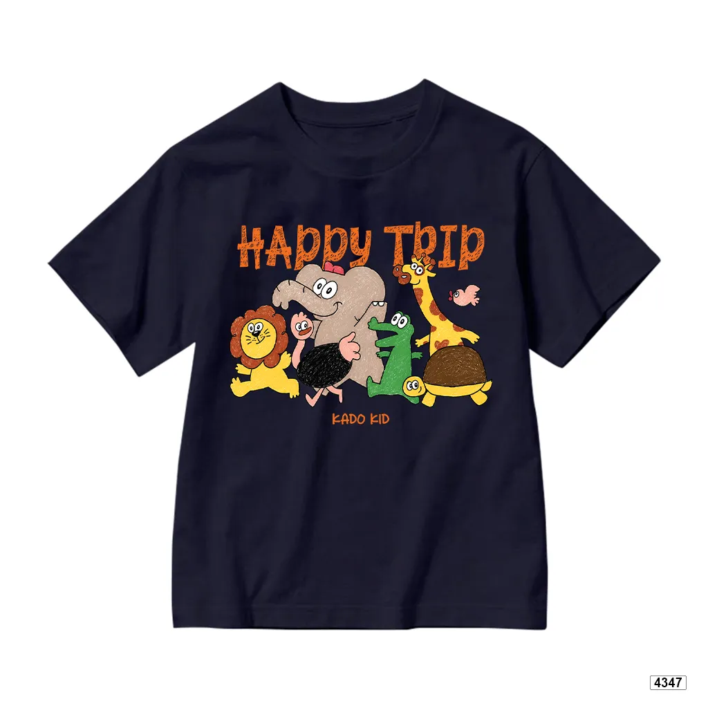 Áo thun bé trai bé gái form rộng Happy Trip Kado 4347_thumbnail_12