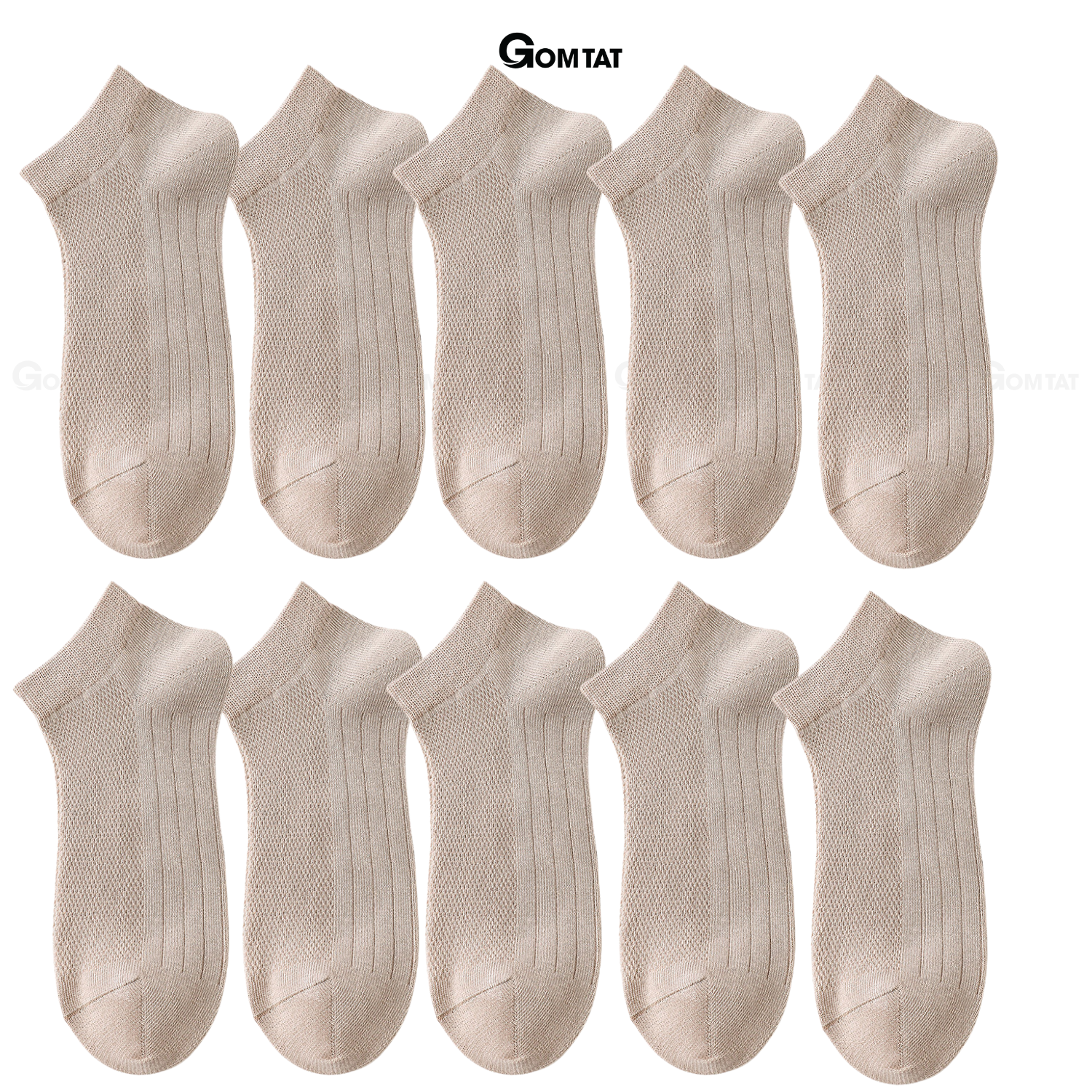 Combo tất nam cổ thấp GOMTAT, chất liệu cotton mặt lưới cao cấp hút ẩm khử mùi - MIA-2002_thumbnail_1