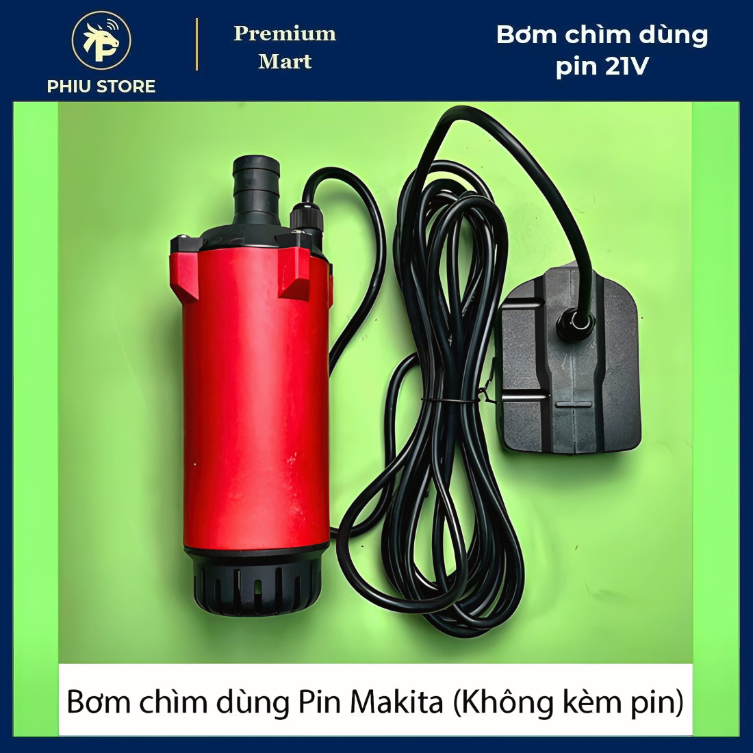 Bơm chìm mini dùng pin, bơm chìm dùng pin, máy bơm mini dùng pin, 21V Li-ion, PHIU STORE_thumbnail_7