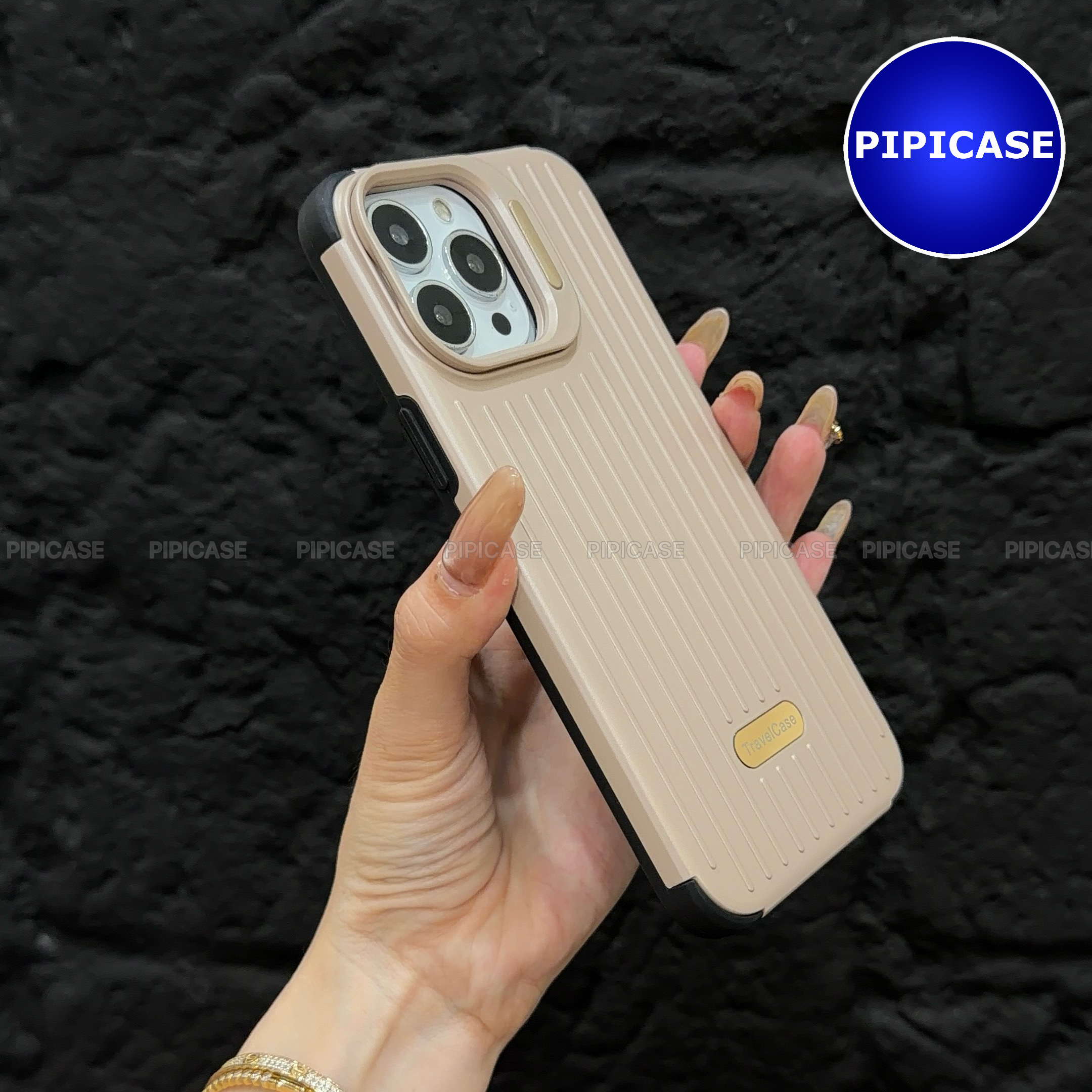 Ốp Lưng iPhone 12 Pro Max - Hondao - Nâu Nhạt_thumbnail_5