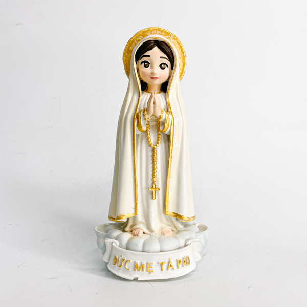 Tượng Đức Mẹ Tà Pao chibi 15cm vẽ tay