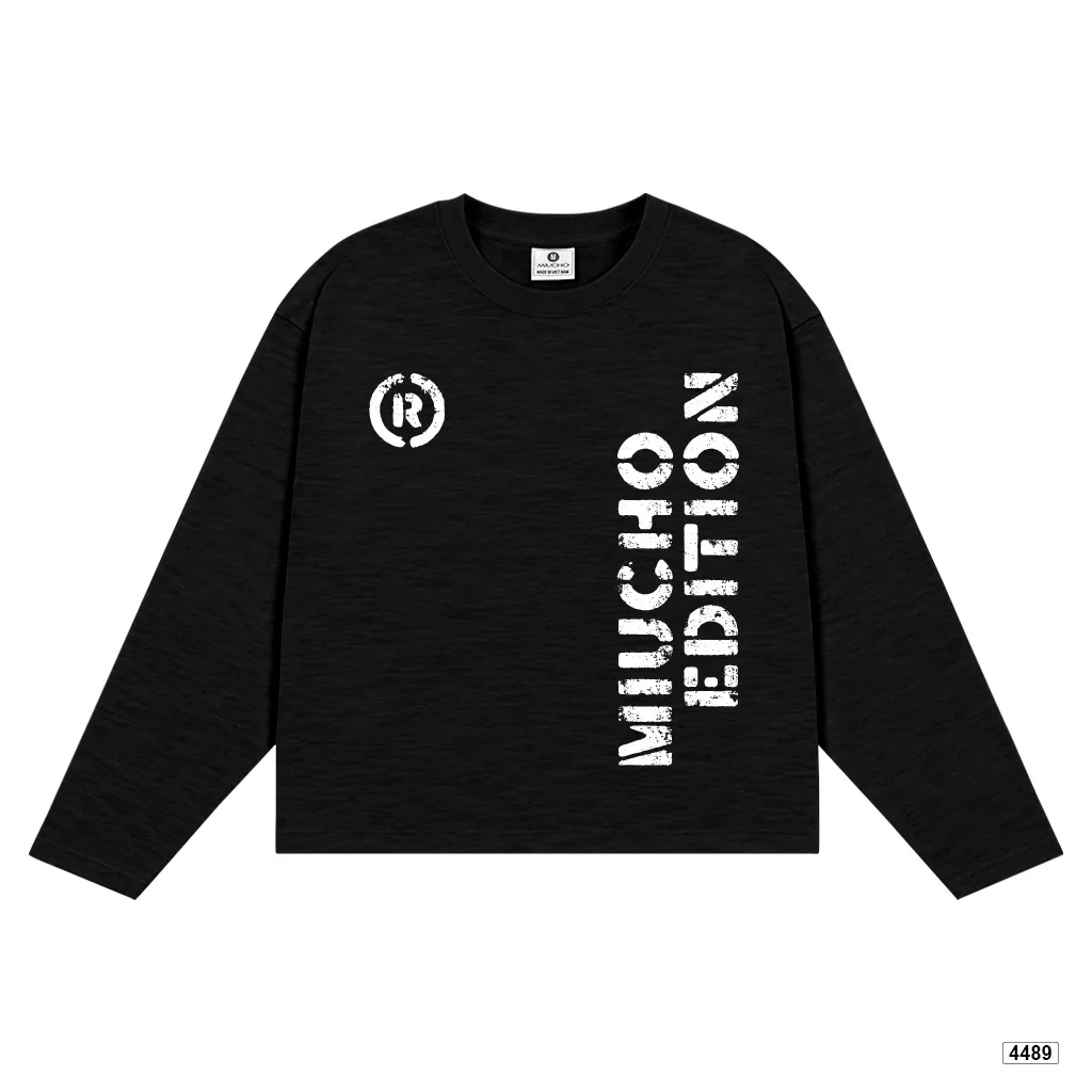 Áo thun boxy tay dài Miucho chất vải xược thoáng mát 4489_thumbnail_8