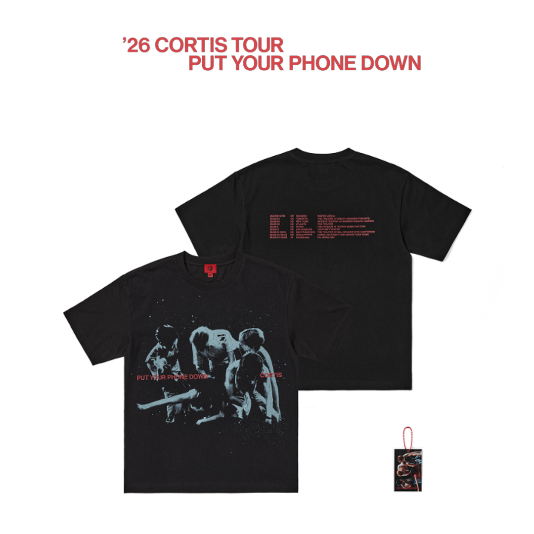CORTIS PYPD MERCH - TOUR ROUTING T-SHIRT (BLACK)