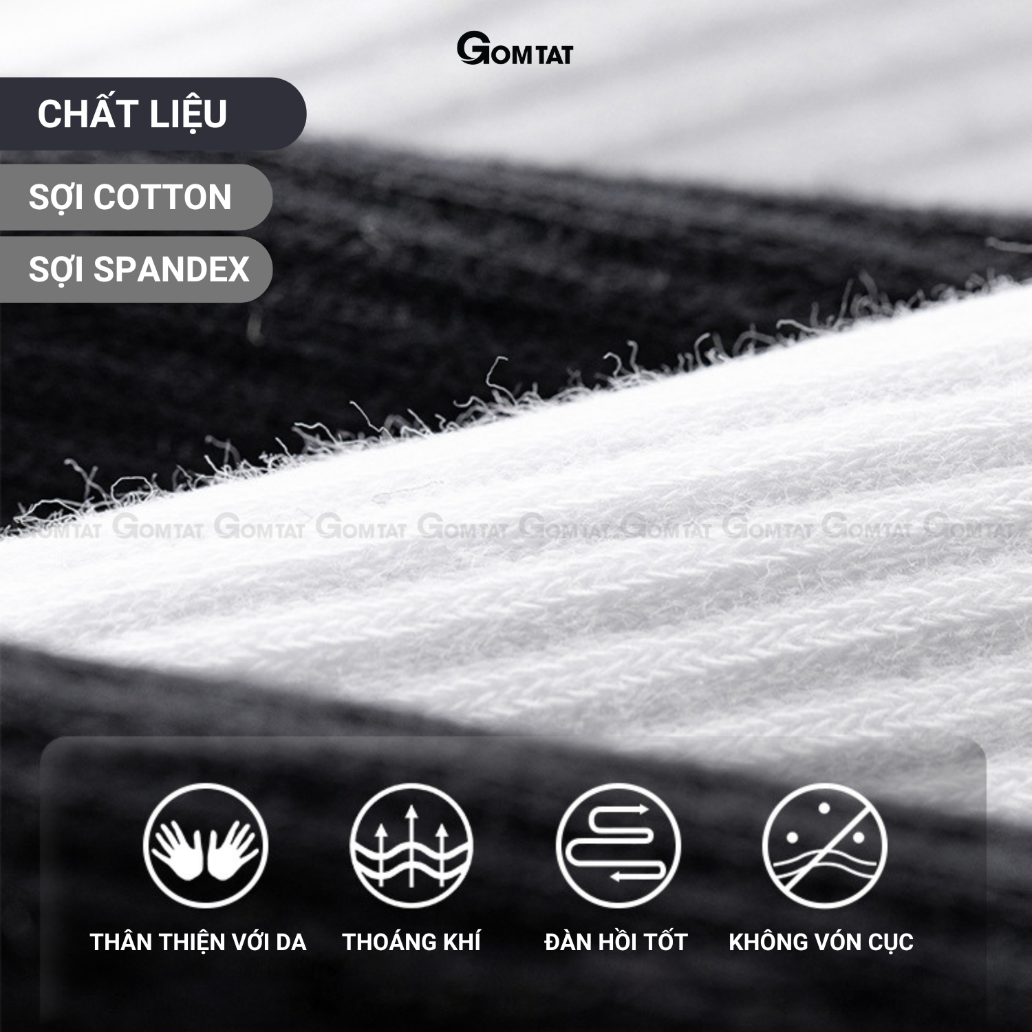Combo tất nam nữ cổ cao GOMTAT thoáng khí, vớ trơn chất cotton khử mùi êm chân - PRI-2505_thumbnail_3