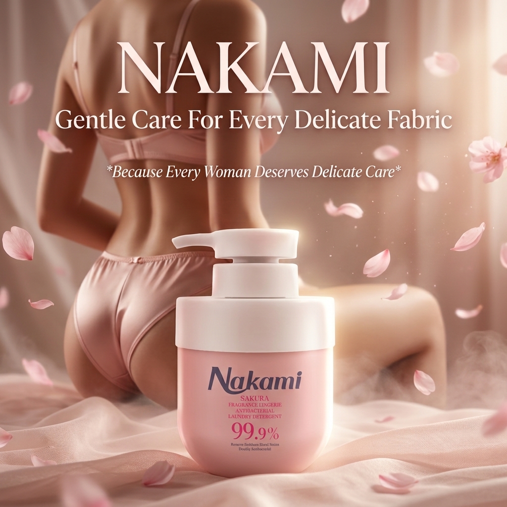 Nakami Sakura Fragrance Lingerie  Disinfectant Laundry Detergent 300mL_thumbnail_3