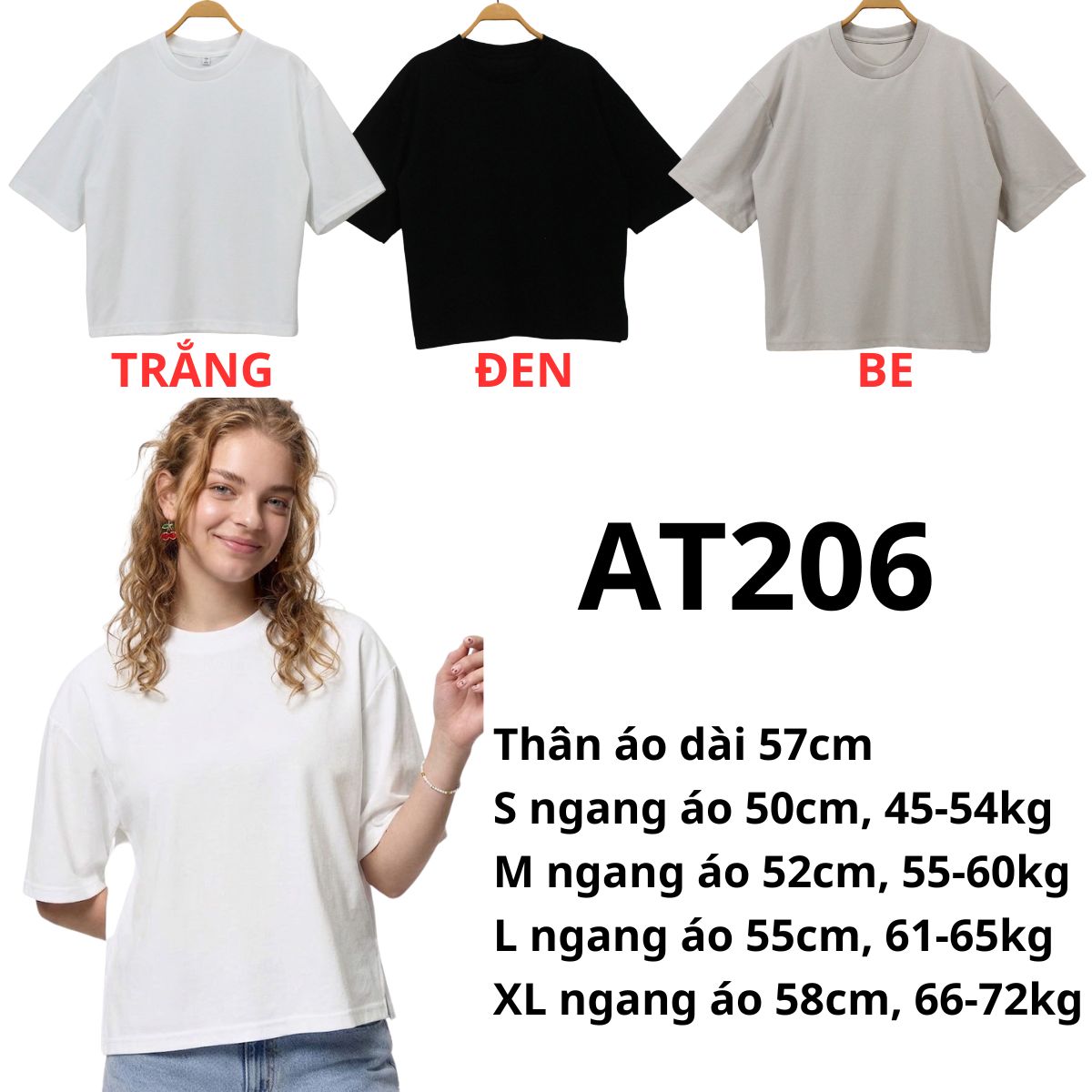 AT206- Áo thun over Gu