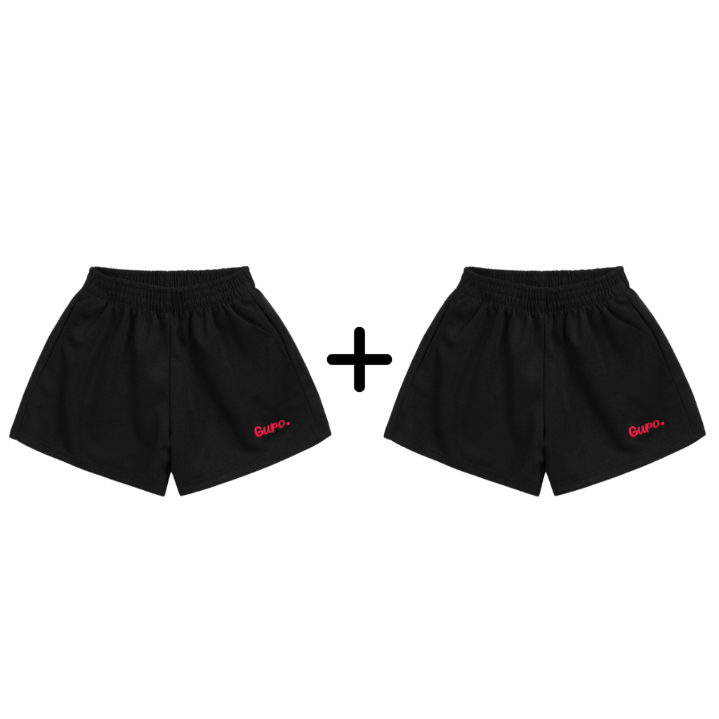 Quần Short Nữ GUPO Thêu Chữ Form Rộng Nỉ 2 Da Mềm Mịn Thoáng Mát Không Bai Xù - QS-HD-01_thumbnail_6