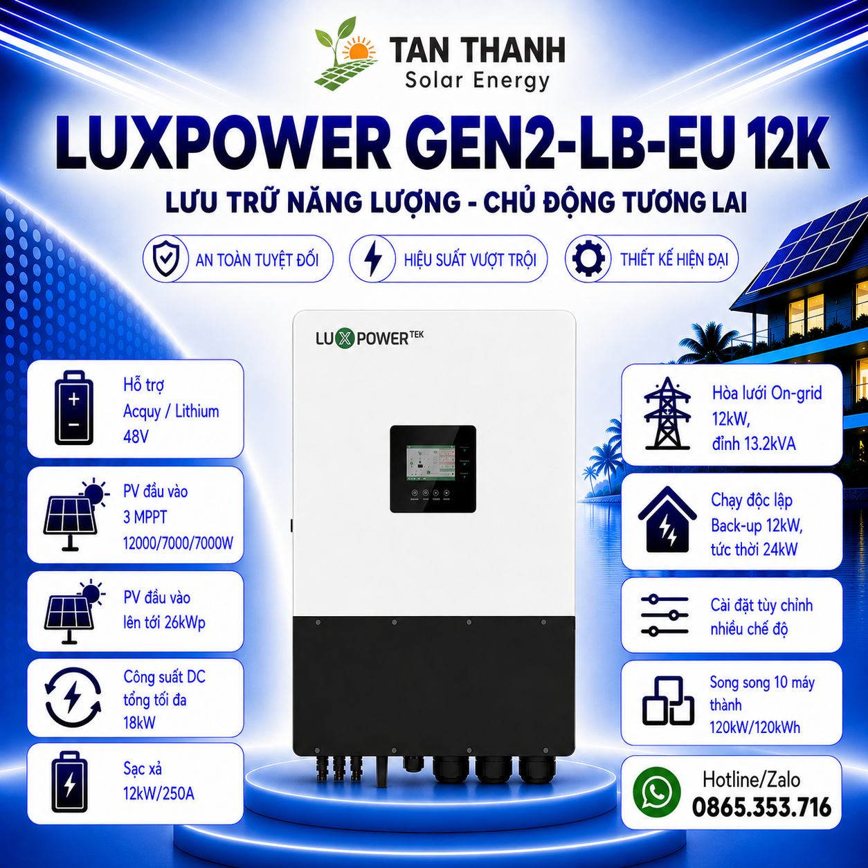 Luxpower Hybrid GEN2-LB-EU 12K 12kW
