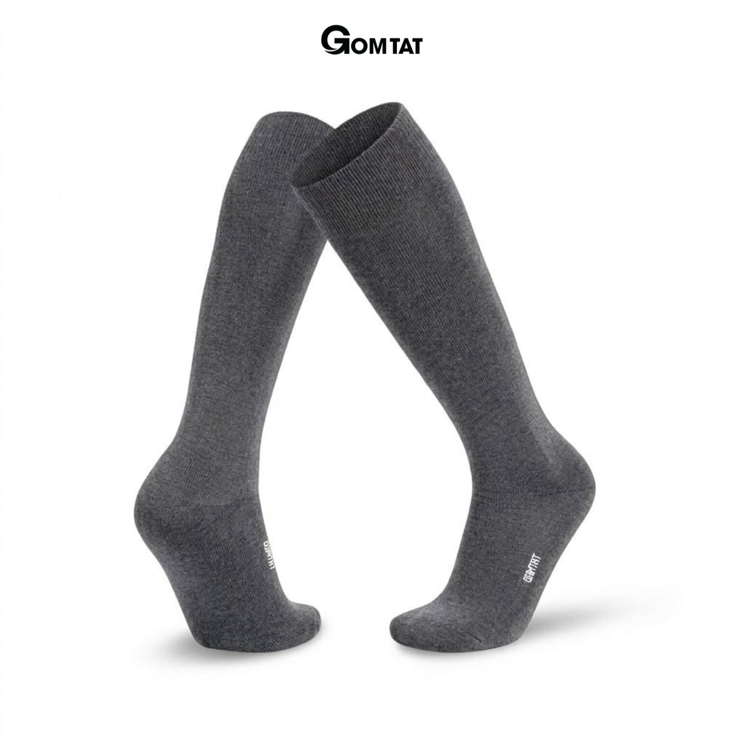 Hộp 5 đôi tất nam đi giày tây cổ cao GOMTAT, vớ công sở màu trơn basic - LUX-1804_thumbnail_4
