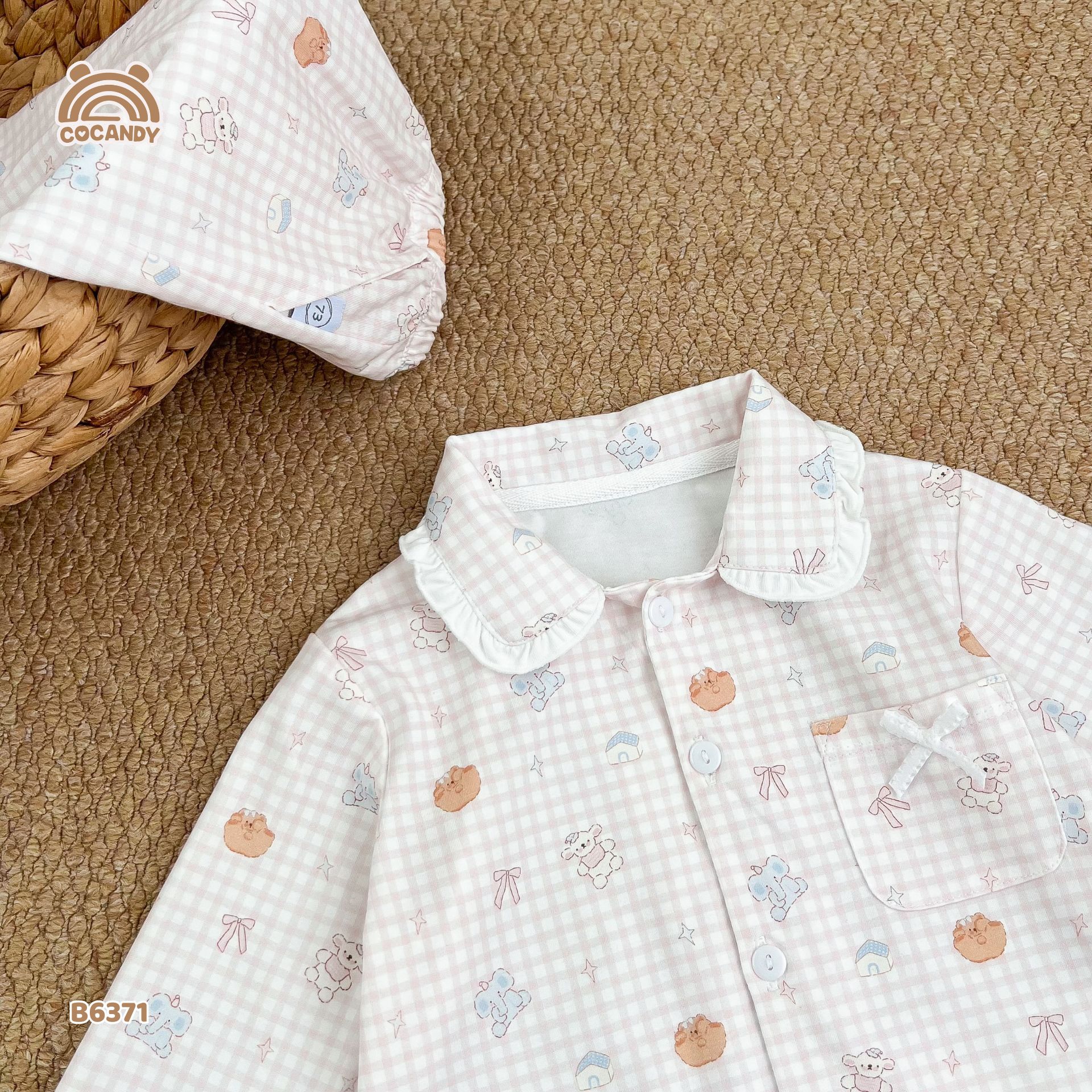 Bộ dài pijama HỒNG gấu nơ_thumbnail_6