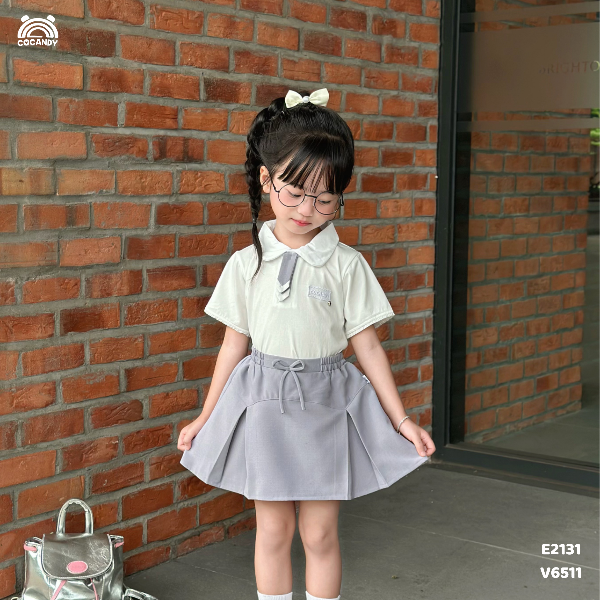 Áo cộc polo TRẮNG cổ sen tay phối ren_thumbnail_2