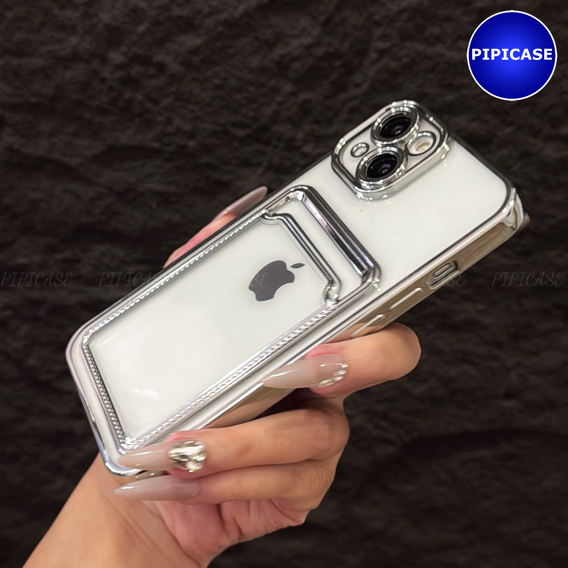 Ốp Lưng iPhone 14 - Ốp Thẻ - Bạc_thumbnail_5
