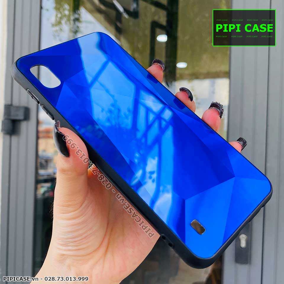 Ốp Lưng Samsung A10 - Kim Cương 6D - Xanh_thumbnail_2