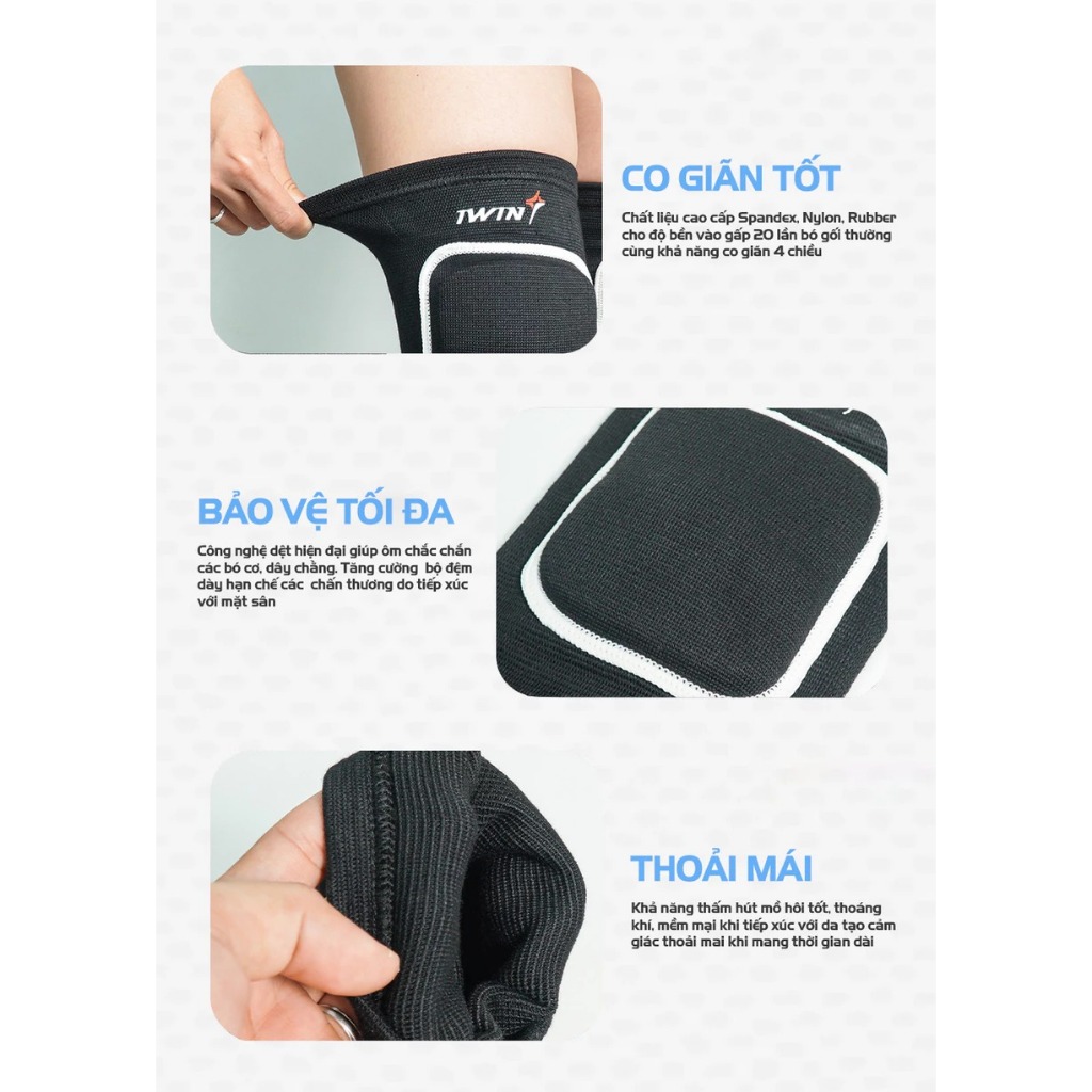 Bó Gối ĐỆM Yoga iWin Keepa Hỗ Trợ Tập Luyện Thể Thao Đương Đại_thumbnail_2