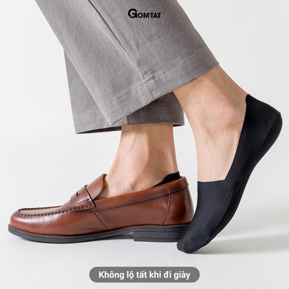 [MUA 10 TẶNG 2] Combo 10 đôi tất tàng hình nam GOMTAT có đệm silicone chống tuột gót - UYE-7010-CB12_thumbnail_5