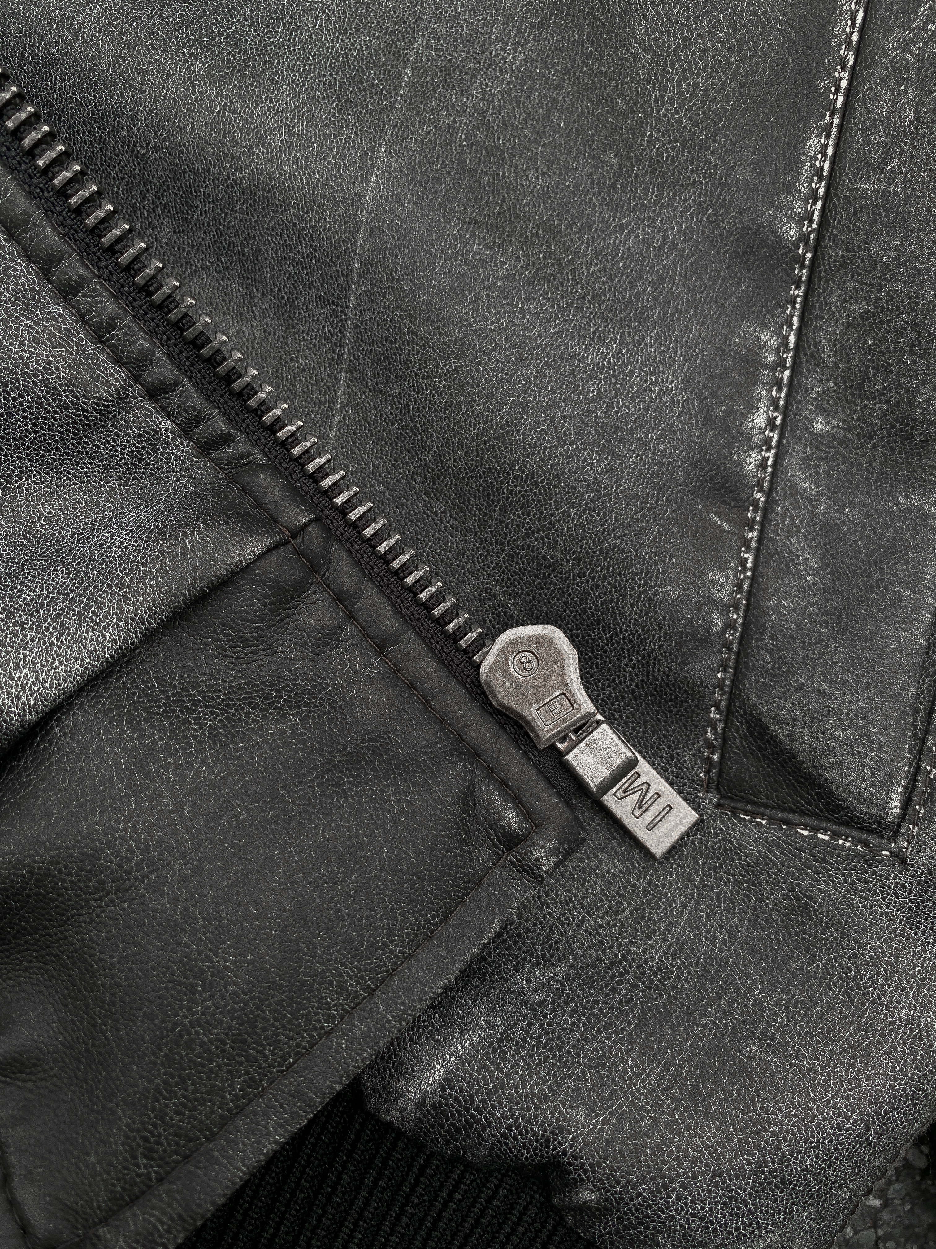 [ Xả hàng ] IMP 005 JACKET - Áo khoác Cracked Leather Jacket _thumbnail_3