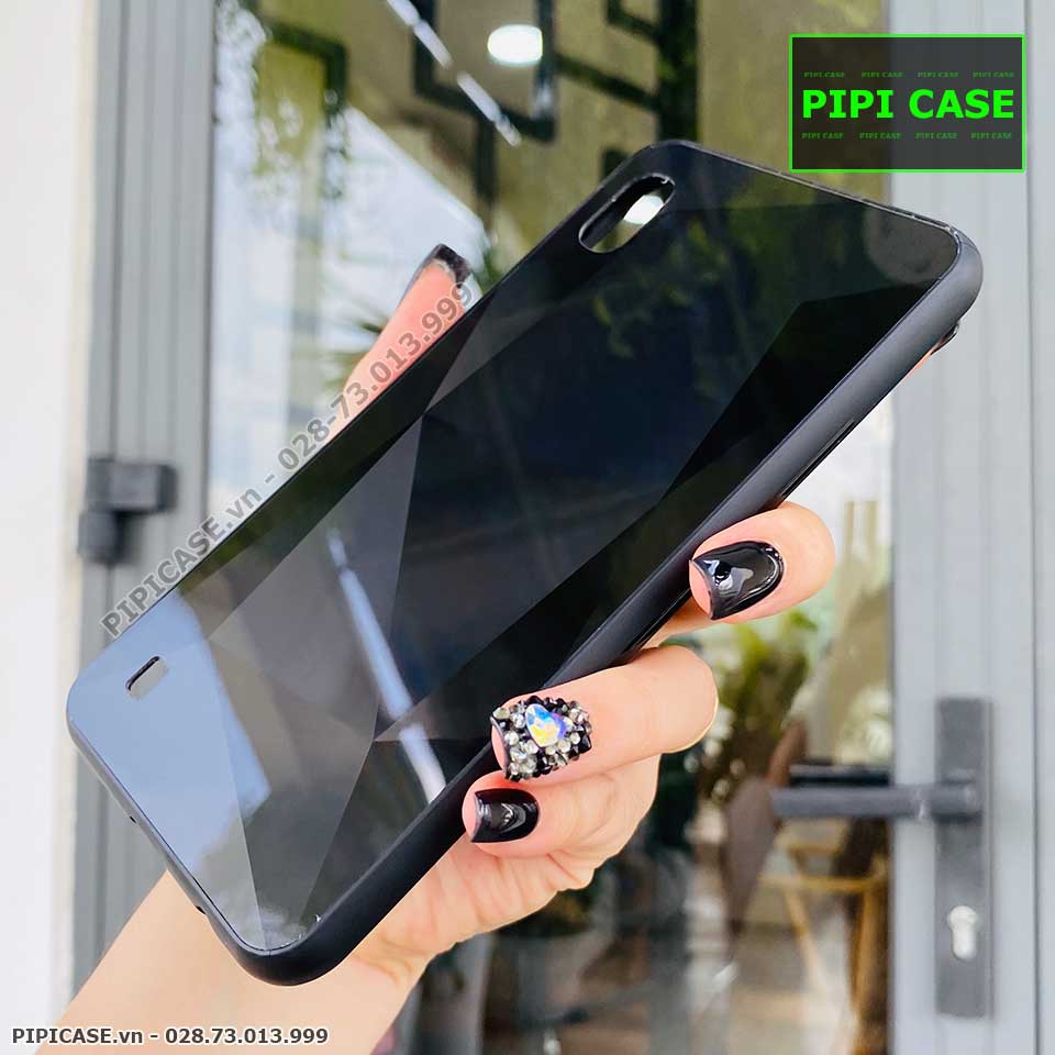 Ốp Lưng Samsung A10 - Kim Cương 6D - Đen_thumbnail_3