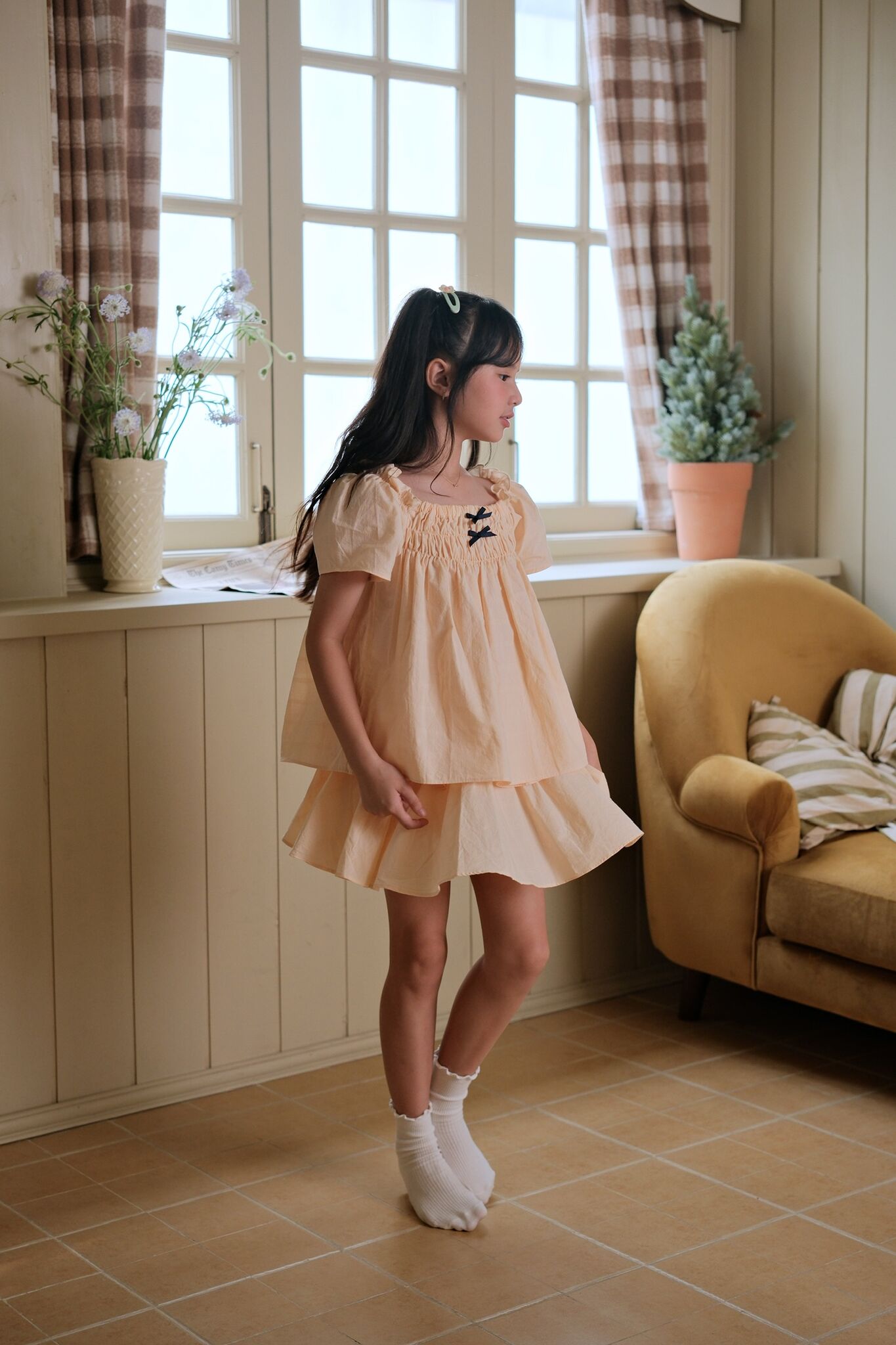 Moana Cotton Set '25 (Áo Xòe x Chân Váy Có Lót Quần)