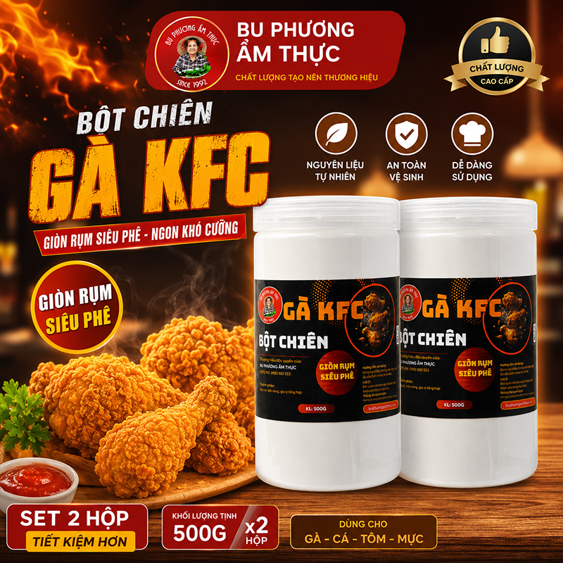 Bột Chiên Gà KFC Bu Phương 500G – Vảy Giòn Rụm - BP13_thumbnail_3