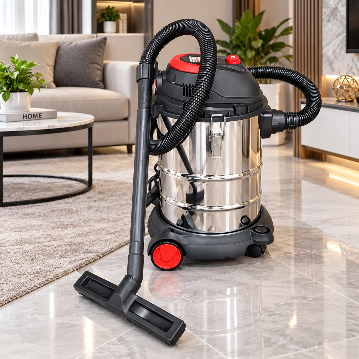 Máy Hút Bụi Gia Đình HighMax HM-12 12L – Hút Sạch Nhanh, Bền Bỉ