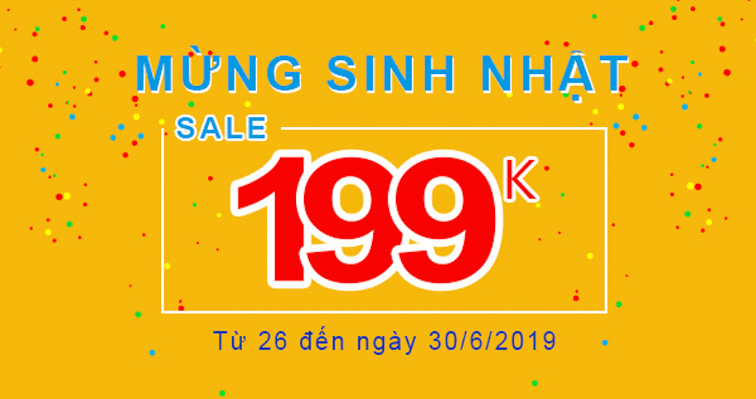 Sale tưng bừng mừng sinh nhật GUCO 2019