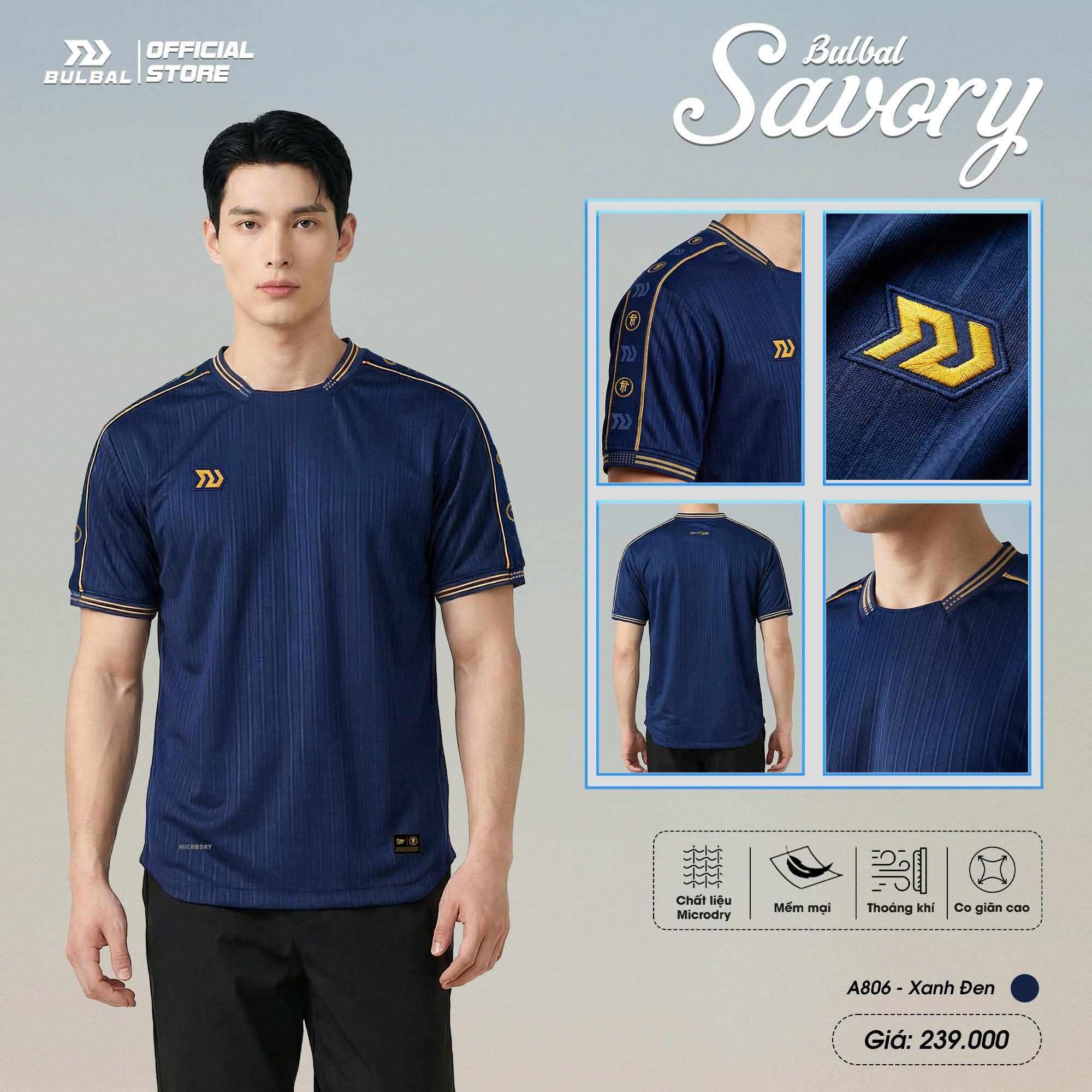 Áo Bóng Đá Bulbal Savory Vải Microdry Dệt Vân Cao Cấp Thoáng Khí Thể Thao Đương Đại_thumbnail_1