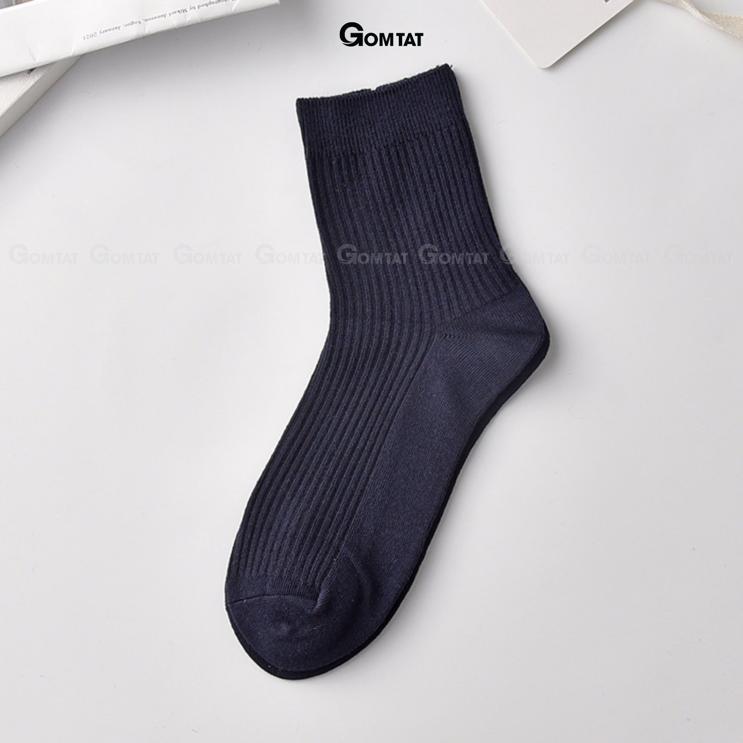 Combo tất vớ cổ cao nam nữ GOMTAT trơn gân tâm, chất liệu cotton cao cấp, khử mùi - MIA-2001_thumbnail_15